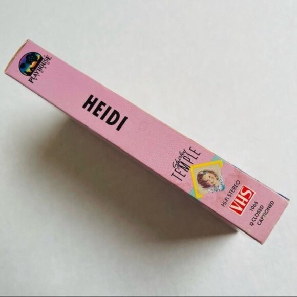 Shirley Temple Heidi VHS Movie 88 Minutes Black 1937 Hi Fi Stereo Closed Capt - Picture 2 of 4